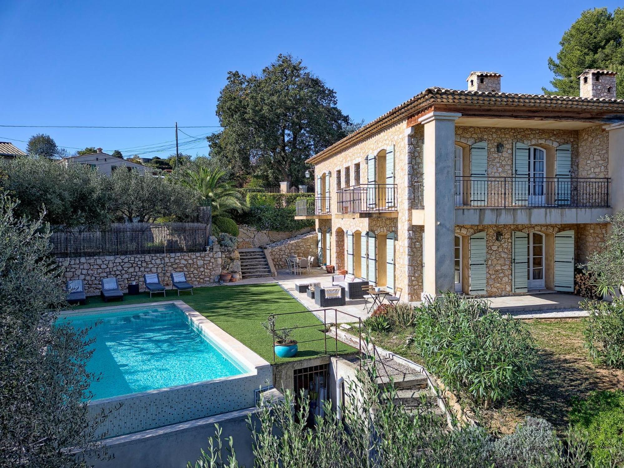 Bastide D'Architecte En Pierre Villa Cagnes-sur-Mer Exterior photo